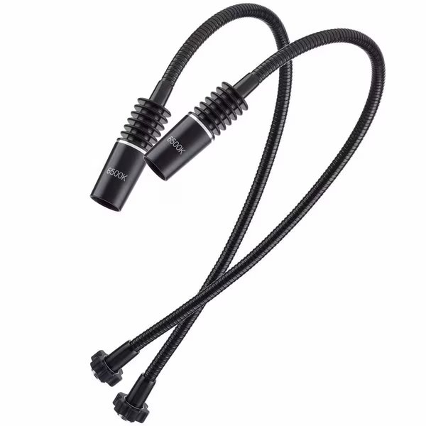 Pair of 6500K Gooseneck Lamps for LED-6W and LED-312W Illuminators, Amscope, Mfr#: FB-6WX2